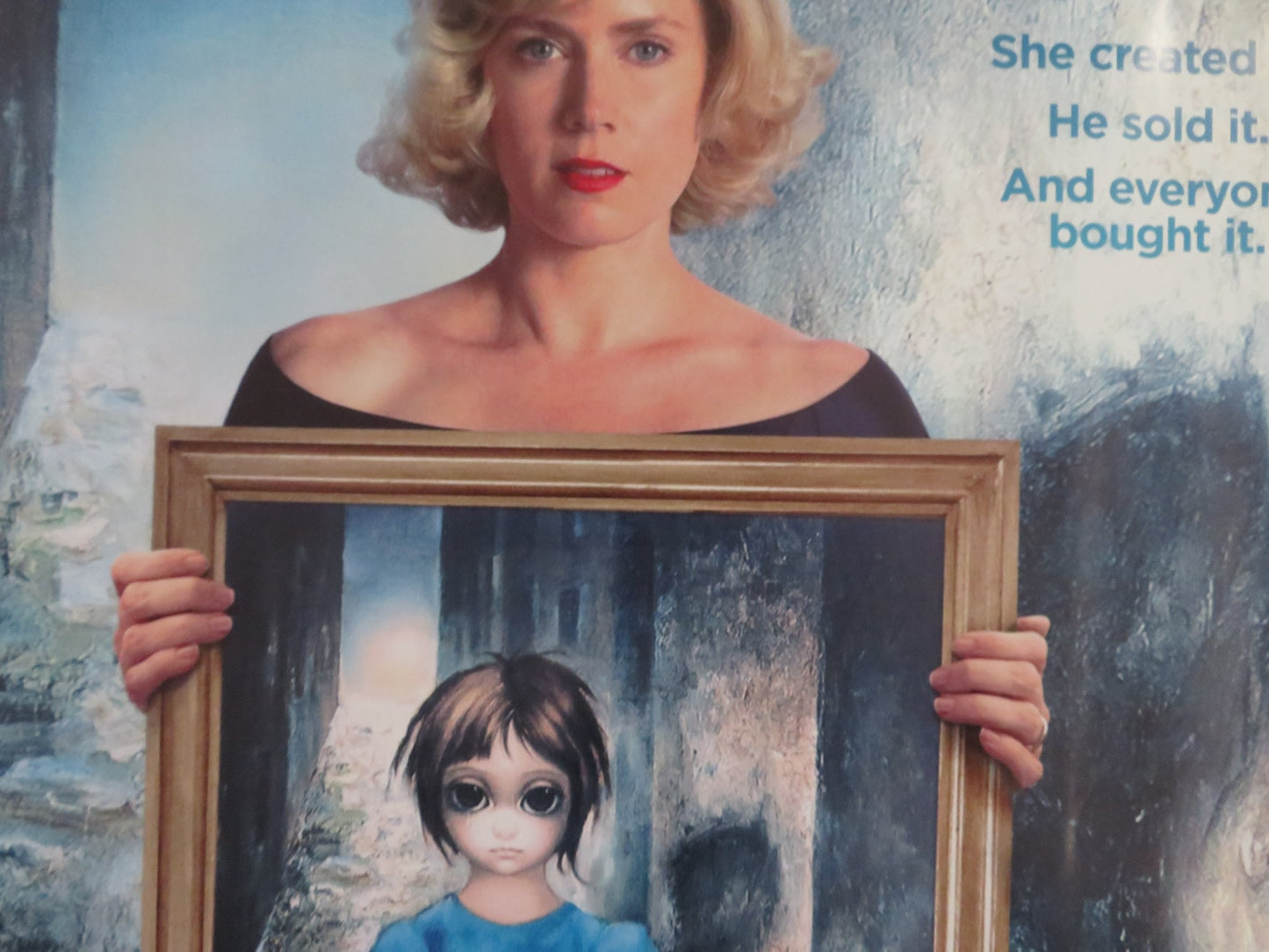 BIG EYES UK QUAD (30"x 40") ROLLED POSTER AMY ADAMS CHRISTOPH WALTZ 2014