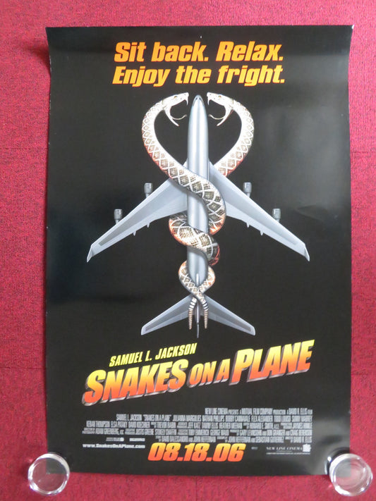 SNAKES ON A PLANE US ONE SHEET ROLLED POSTER SAMUEL L. JACKSON J. MARGULIES 2006