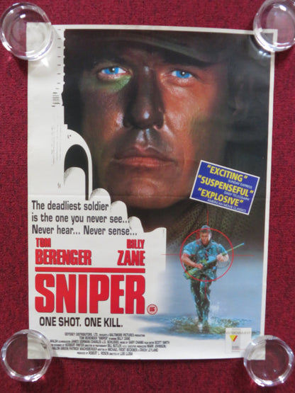 SNIPER VHS VIDEO POSTER ROLLED TOM BERENGER BILLY ZANE 1993