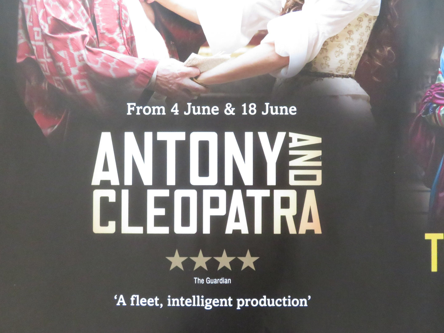 GLOBE ON SCREEN: JULIUS CAESAR ANTONY & CLEOPATRA UK QUAD  ROLLED POSTER 2015