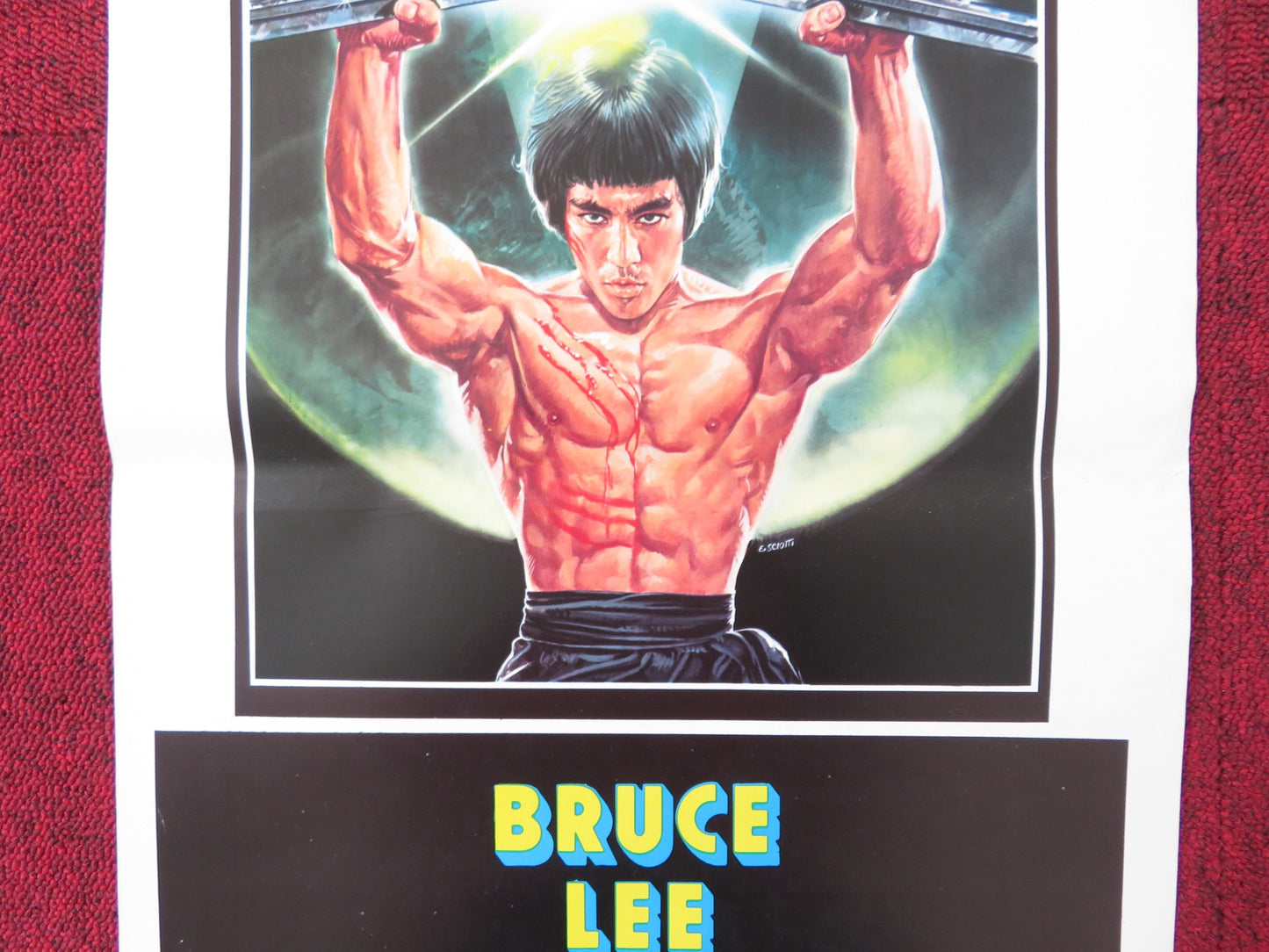 THE TRUE GAME OF DEATH ITALIAN LOCANDINA POSTER BRUCE LEE TIEN-HSIANG LUNG 1980