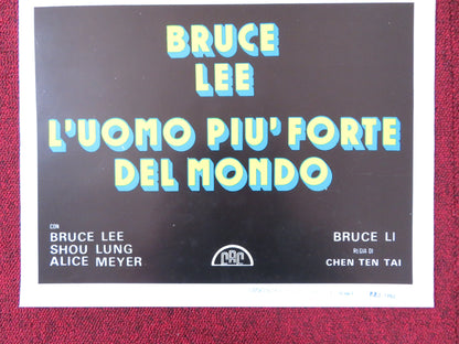 THE TRUE GAME OF DEATH ITALIAN LOCANDINA POSTER BRUCE LEE TIEN-HSIANG LUNG 1980