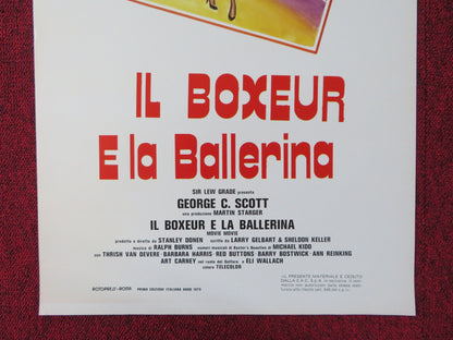 IL BOXEUR E LA BALLERINA ITALIAN LOCANDINA POSTER GEORGE C. SCOTT 1979