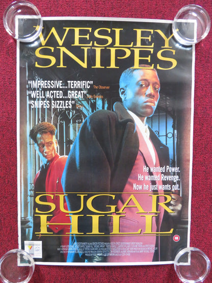 SUGAR HILL VHS VIDEO POSTER ROLLED WESLEY SNIPES MICHAEL WRIGHT 1993