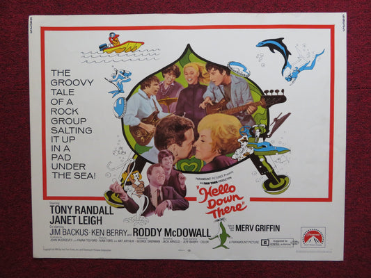 HELLO DOWN THERE US HALF SHEET (22"x 28") POSTER TONY RANDALL JANET LEIGH 1969