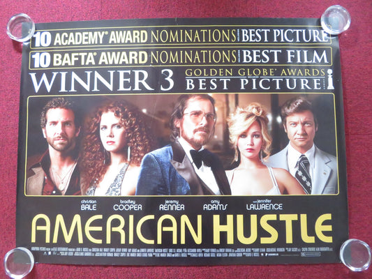 AMERICAN HUSTLE UK QUAD ROLLED POSTER CHRISTIAN BALE BRADLEY COOPER 2013