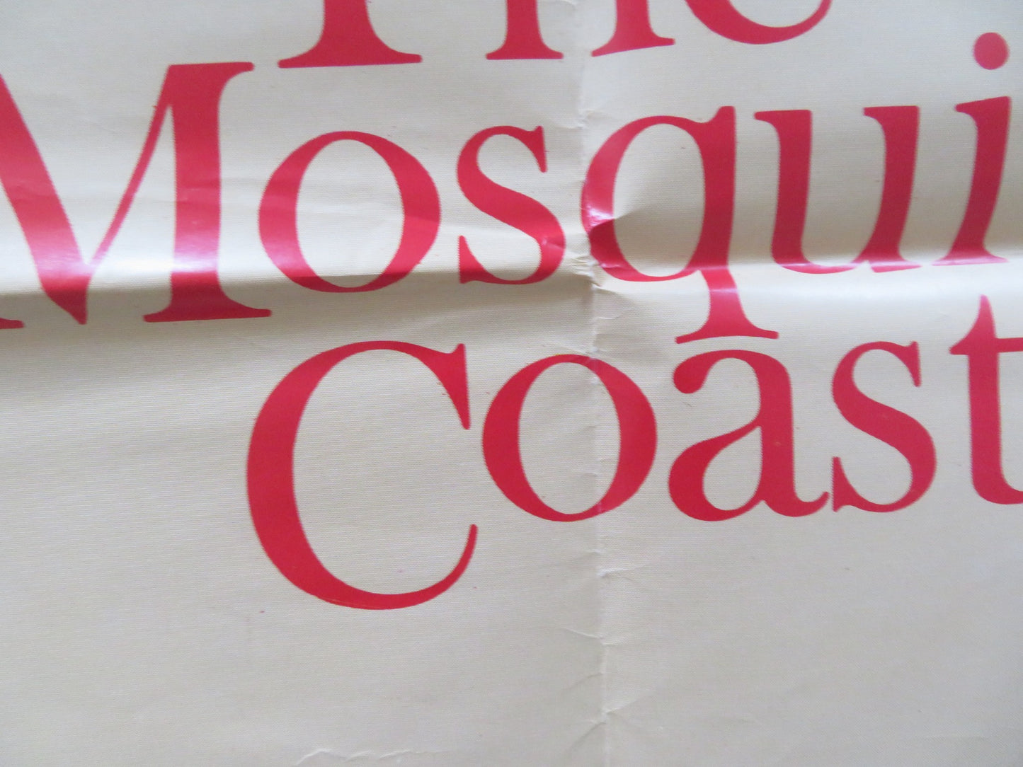 THE MOSQUITO COAST UK QUAD POSTER FOLDED HARRISON FORD HELEN MIRREN 1986