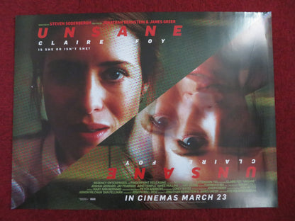 UNSANE UK QUAD (30"x 40") ROLLED POSTER CLAIRE FOY JOSHUA LEONARD  2018