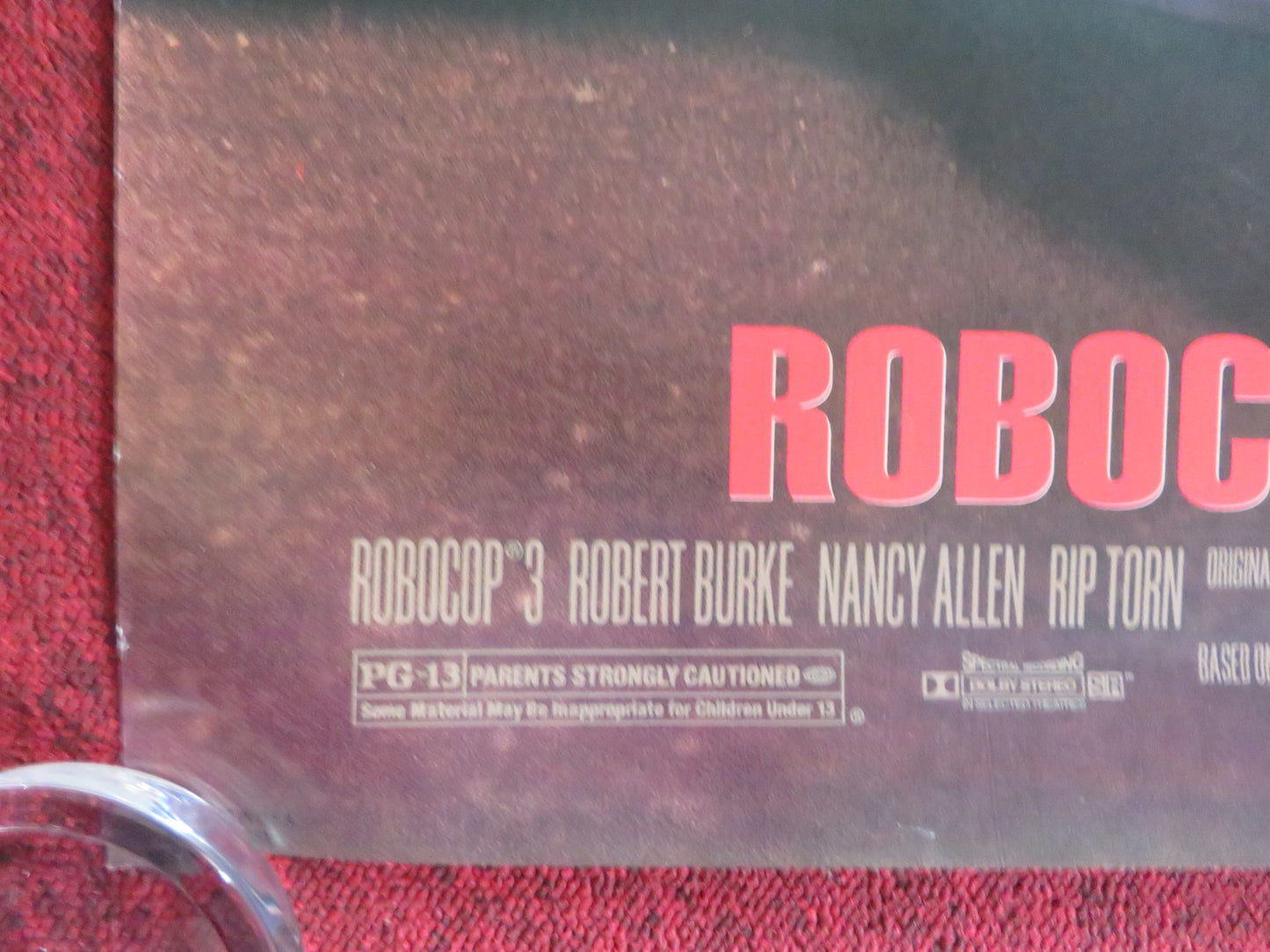 ROBOCOP 3 US ONE SHEET ROLLED POSTER ROBERT JOHN BURKE MARIO MACHADO 1993