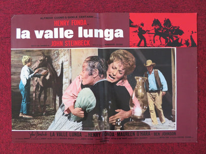 THE RED PONY - TV MOVIE - E ITALIAN FOTOBUSTA POSTER HENRY FONDA M. O'HARA 1973