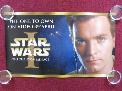 STAR WARS: EPISODE I - THE PHANTOM MENACE - A VHS VIDEO POSTER E. MCGREGOR 2000