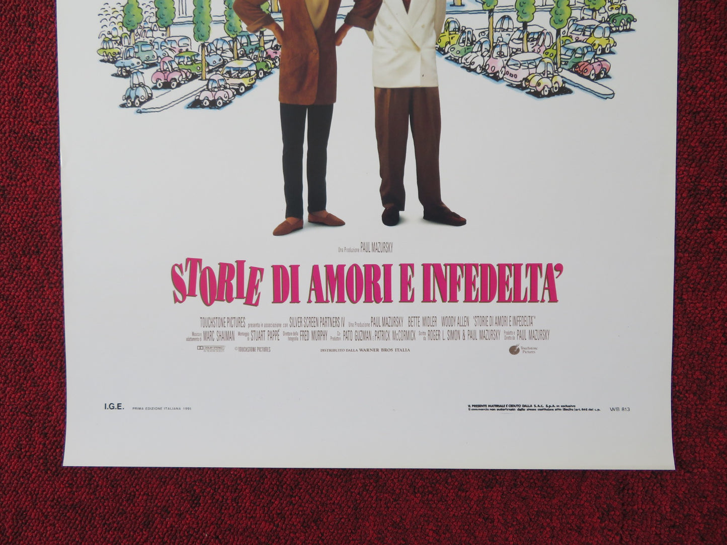 STORIE DI AMORI E INFEDELTA' ITALIAN LOCANDINA POSTER ALLEN BETTE MIDLER 1991