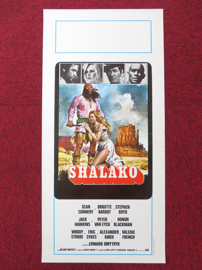 SHALAKO ITALIAN LOCANDINA POSTER SEAN CONNERY BRIGITTE BARDOT 1968