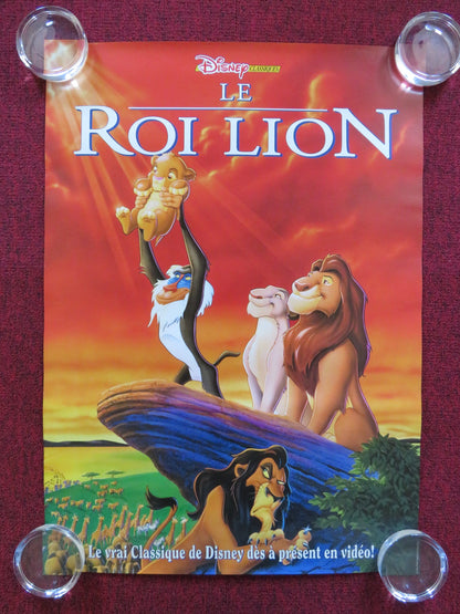 THE LION KING FRENCH VHS VIDEO POSTER DISNEY MATTHEW BRODERICK 1994