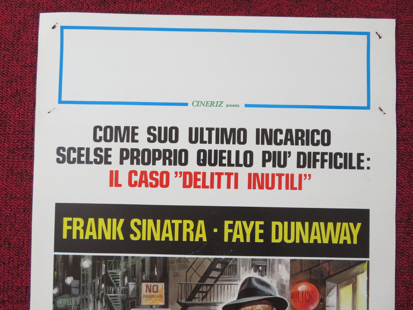 THE FIRST DEADLY SIN ITALIAN LOCANDINA POSTER FRANK SINATRA FAYE DUNAWAY 1980