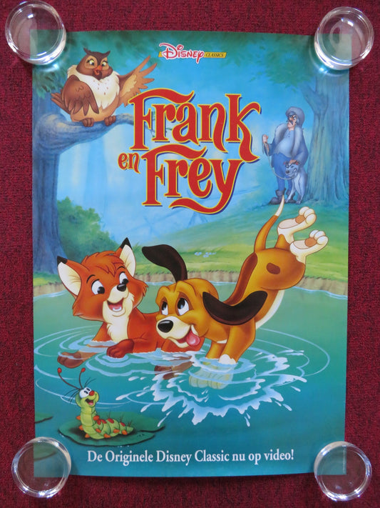 THE FOX AND THE HOUND FRENCH VHS VIDEO POSTER DISNEY M. ROONEY KURT RUSSELL 1981