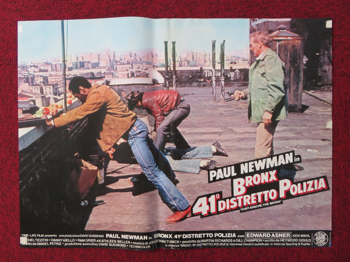 FORT APACHE THE BRONX - B ITALIAN FOTOBUSTA POSTER PAUL NEWMAN E. ASNER 1981