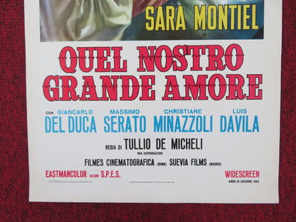 QUEL NOSTRO GRANDE AMORE ITALIAN LOCANDINA POSTER SARA MONTIEL1966