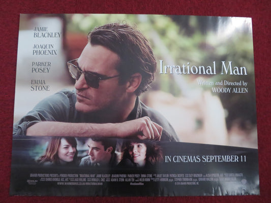 IRRATIONAL MAN UK QUAD (30"x 40") ROLLED POSTER JOAQUIN PHOENIX EMMA STONE 2015