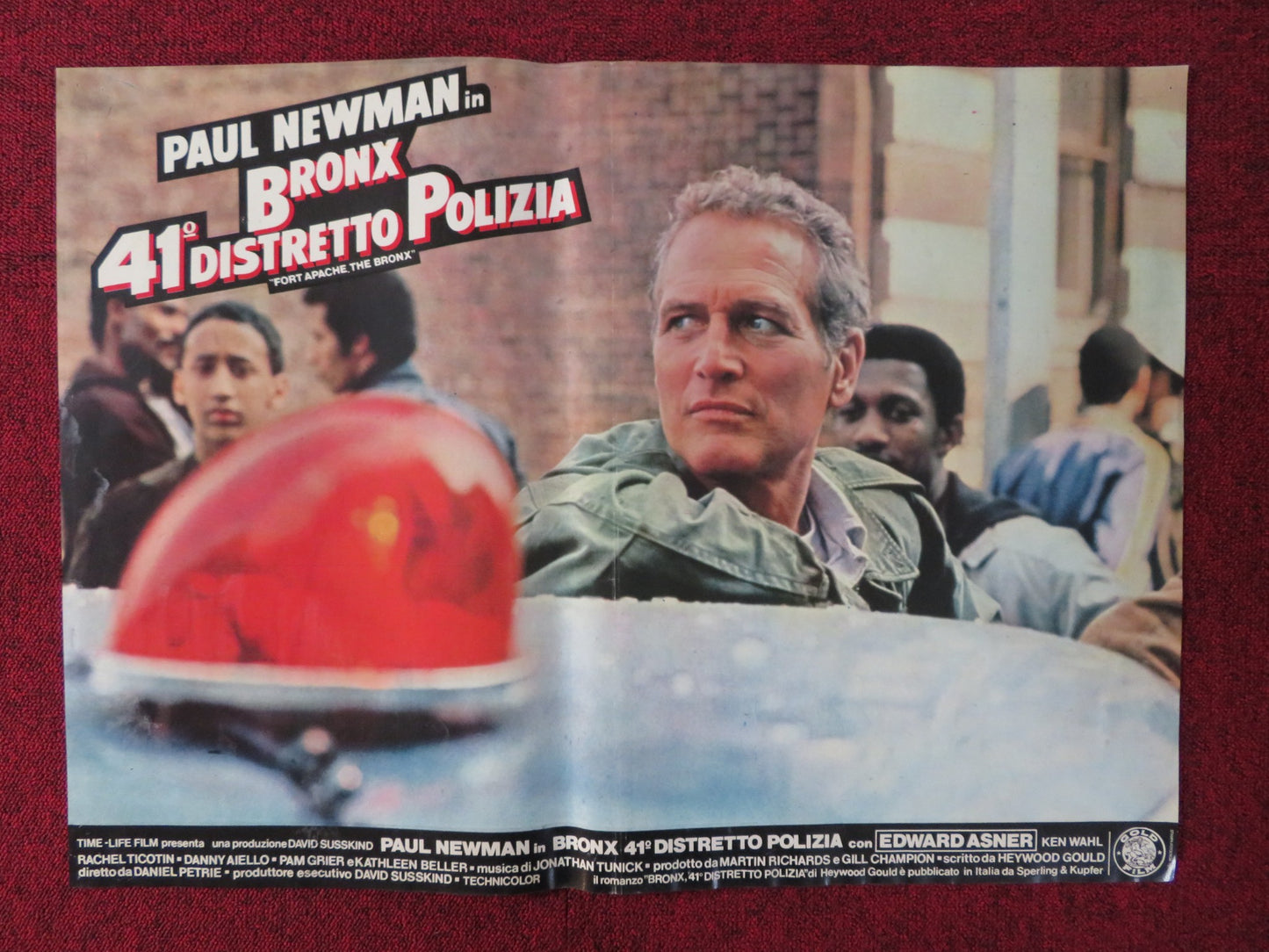 FORT APACHE THE BRONX - D ITALIAN FOTOBUSTA POSTER PAUL NEWMAN E. ASNER 1981