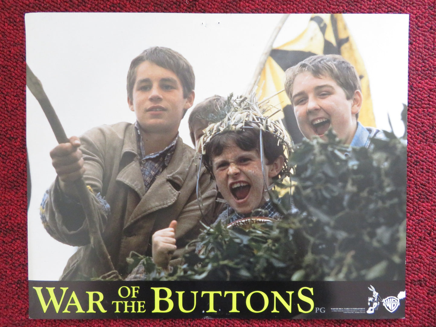 WAR OF THE BUTTONS - C LOBBY CARD GREG FITZGERALD GERARD KEARNEY 1994