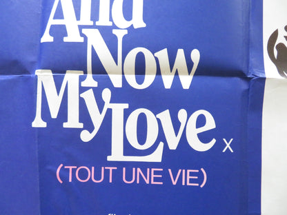 AND NOW MY LOVE UK QUAD POSTER FOLDED MARTHE KELLER ANDRE DUSSOLLIER 1974