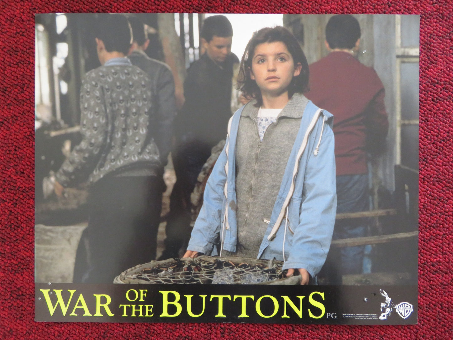 WAR OF THE BUTTONS - G LOBBY CARD GREG FITZGERALD GERARD KEARNEY 1994