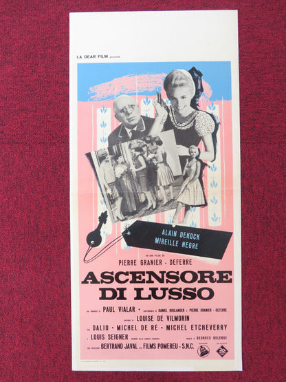 ASCENSORE DI LUSSO ITALIAN LOCANDINA POSTER ALAIN DEKOCK MIREILLE NEGRE 1964