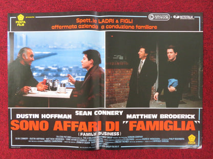 FAMILY BUSINESS - A ITALIAN FOTOBUSTA POSTER SEAN CONNERY DUSTIN HOFFMAN 1989