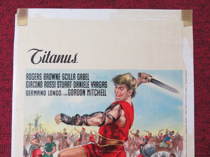 LA VENDETTA DI SPARTACUS ITALIAN LOCANDINA POSTER ROGER BROWNE SCILLA GABEL 1964