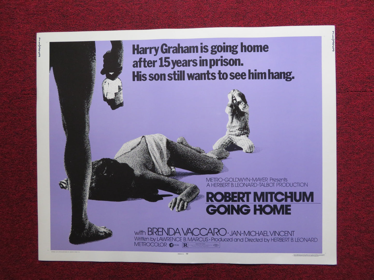 GOING HOME US HALF SHEET (22"x 28") POSTER ROBERT MITCHUM BRENDA VACCARO 1971