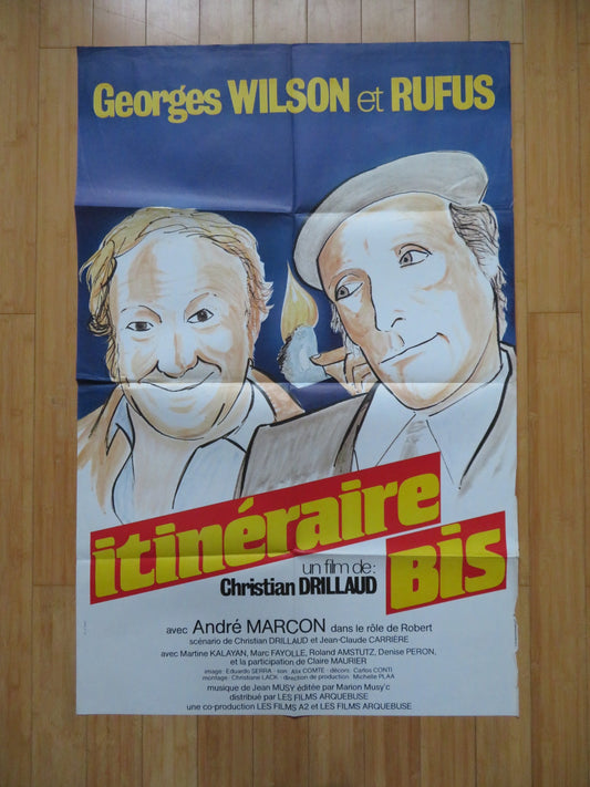 ITINERAIRE BIS / SIDE ROADS FRENCH POSTER GEORGE WILSON RUFUS 1983