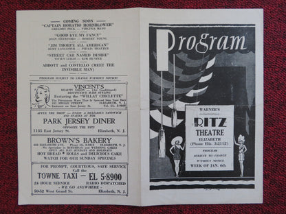 RITZ THEATRE MOVIE PROGRAM JAMES CAGNEY DEBORAH KERR