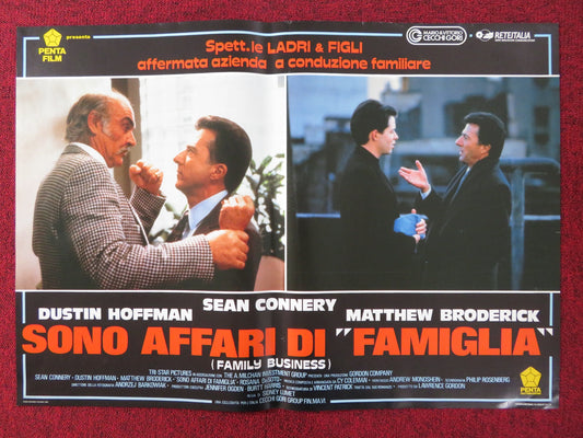 FAMILY BUSINESS - B ITALIAN FOTOBUSTA POSTER SEAN CONNERY DUSTIN HOFFMAN 1989