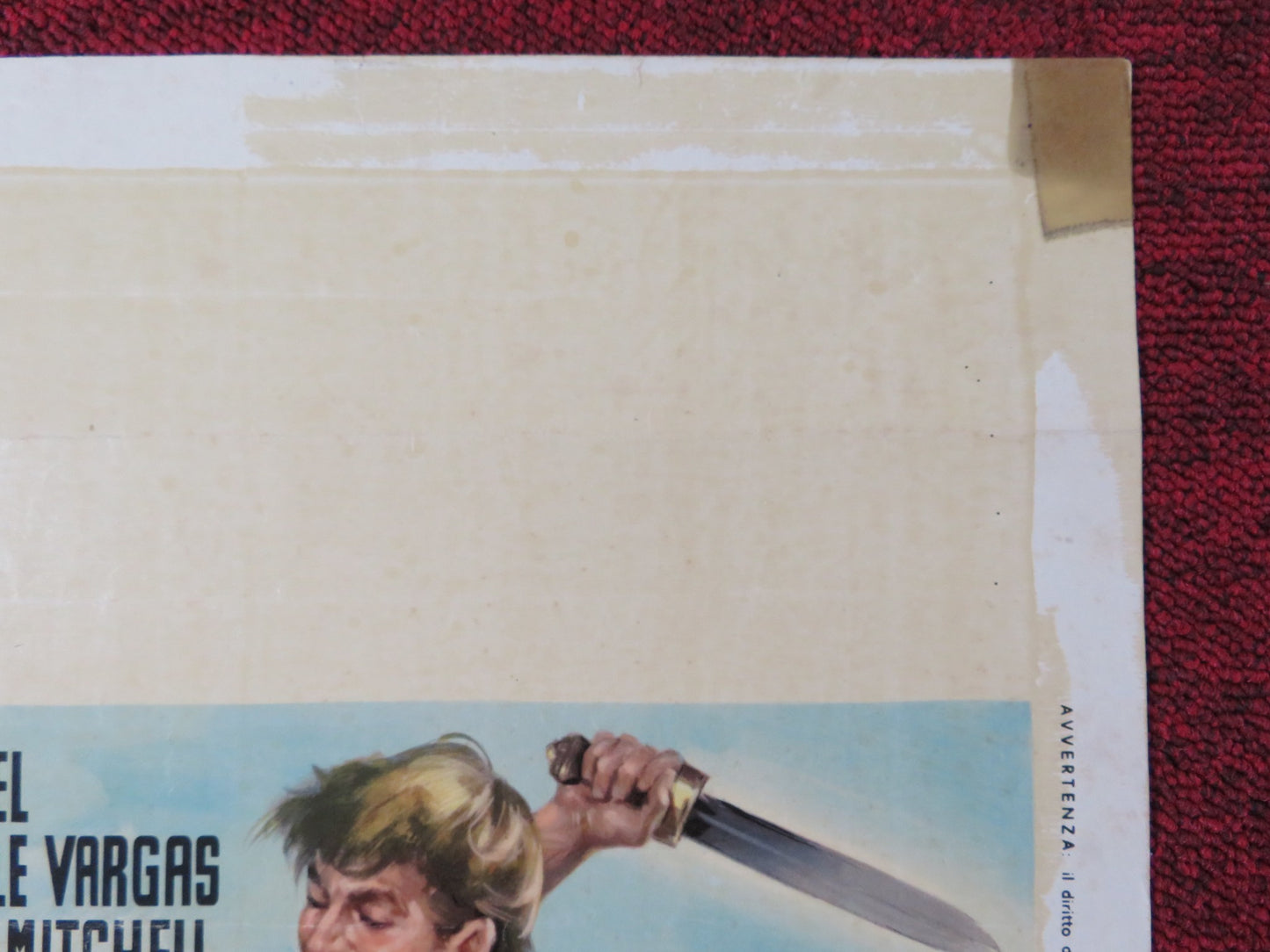 LA VENDETTA DI SPARTACUS ITALIAN LOCANDINA POSTER ROGER BROWNE SCILLA GABEL 1964