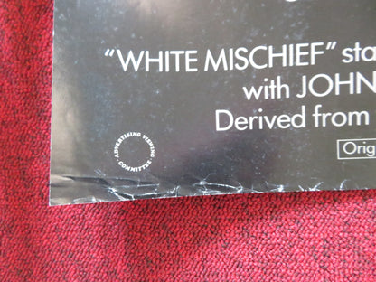 WHITE MISCHIEF UK QUAD POSTER FOLDED CHARLES DANCE SARAH MILES 1987