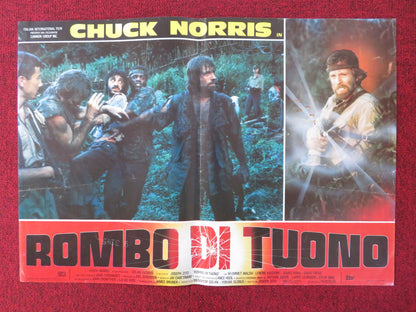 MISSING IN ACTION - A ITALIAN FOTOBUSTA POSTER CHUCK NORRIS CANNON 1985