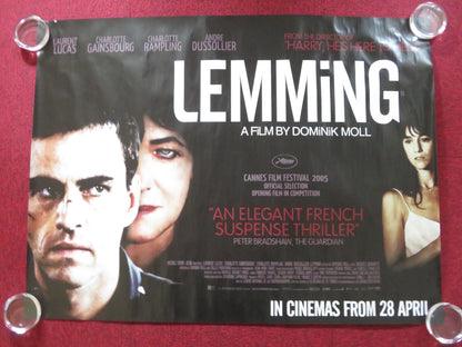 LEMMING UK QUAD (30"x 40") ROLLED POSTER CHARLOTTE GAINSBOURG C. RAMPLING 2005