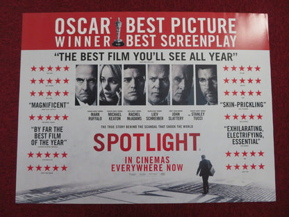 SPOTLIGHT UK QUAD (30"x 40") ROLLED POSTER MARK RUFFALO MICHAEL KEATON 2015