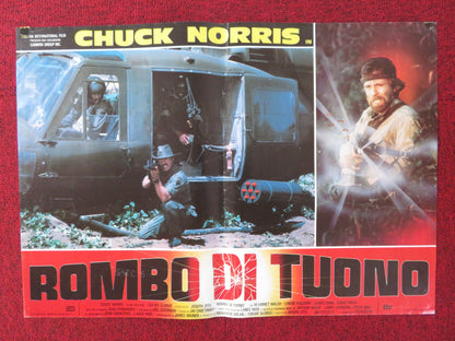 MISSING IN ACTION - B ITALIAN FOTOBUSTA POSTER CHUCK NORRIS CANNON 1985