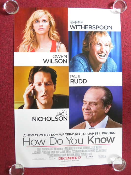 HOW DO YOU KNOW US ONE SHEET ROLLED POSTER REESE WITHERSPOON JACK NICHOLSON 2010