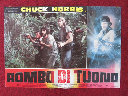 MISSING IN ACTION - C ITALIAN FOTOBUSTA POSTER CHUCK NORRIS CANNON 1985