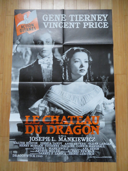 DRAGONWYCK FRENCH POSTER GENE TIERNEY VINCENT PRICE 1990s