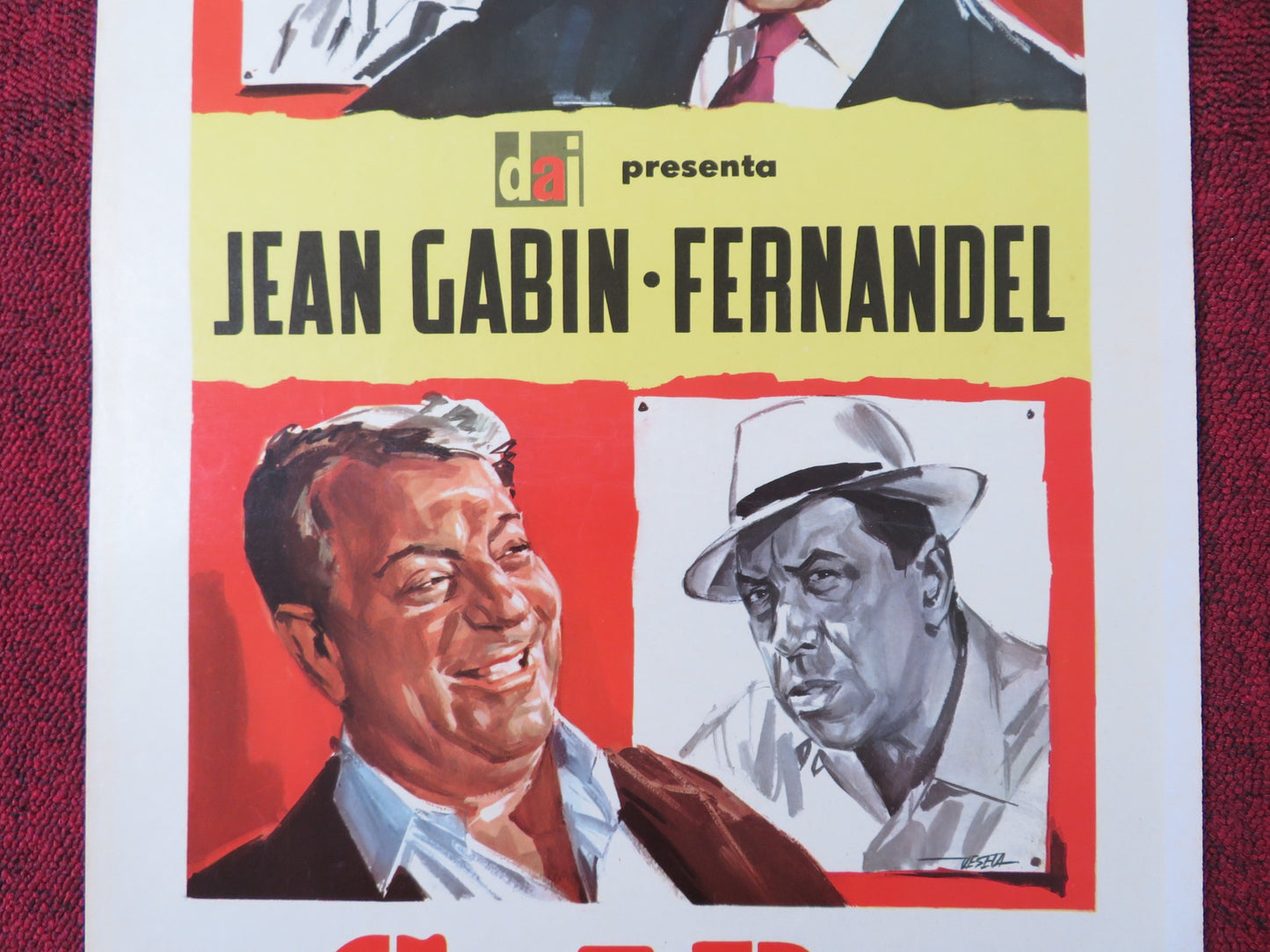 COLPO SEGRETO ITALIAN LOCANDINA POSTER JEAN GABIN FERNANDEL 1964