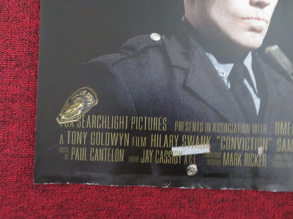 CONVICTION UK QUAD (30"x 40") ROLLED POSTER HILARY SWANK SAM ROCKWELL  2010