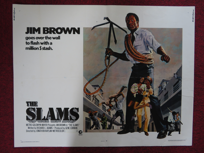 THE SLAMS US HALF SHEET (22"x 28") POSTER JIM BROWN JUDY PACE 1973