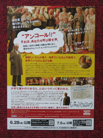 SONG FOR MARION JAPANESE CHIRASHI (B5) POSTER TERENCE STAMP V. REDGRAVE 2012