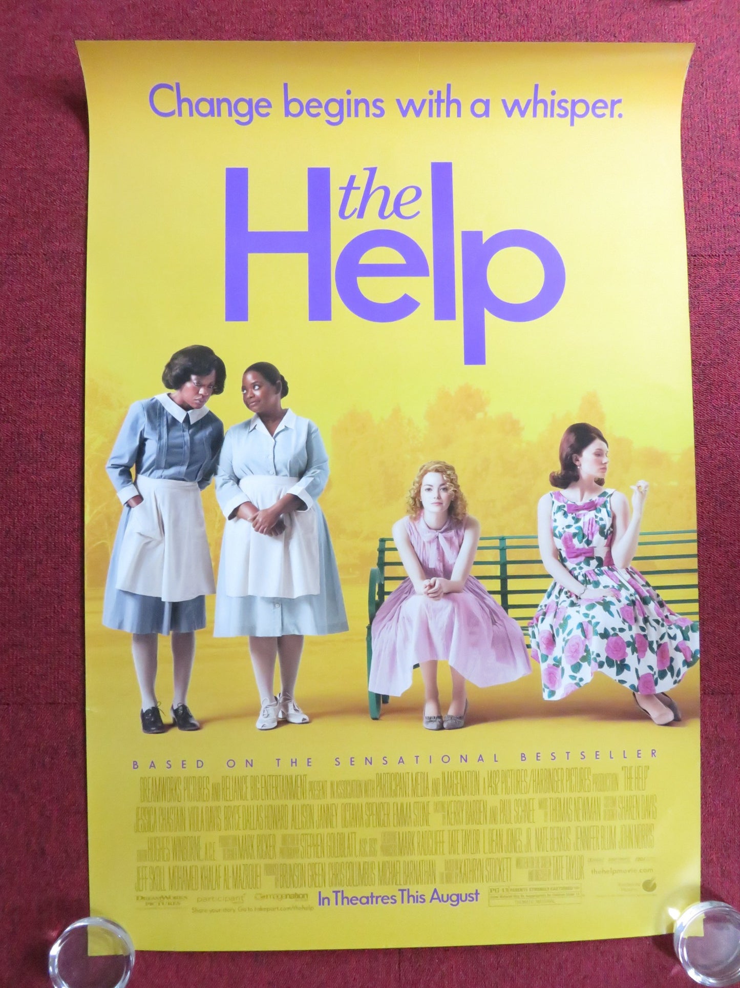 THE HELP US ONE SHEET ROLLED POSTER EMMA STONE VIOLA DAVIS 2011