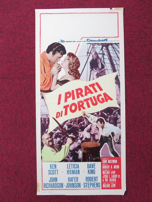 PIRATES OF TORTUGA ITALIAN LOCANDINA POSTER KEN SCOTT LETICIA ROMAN 1961