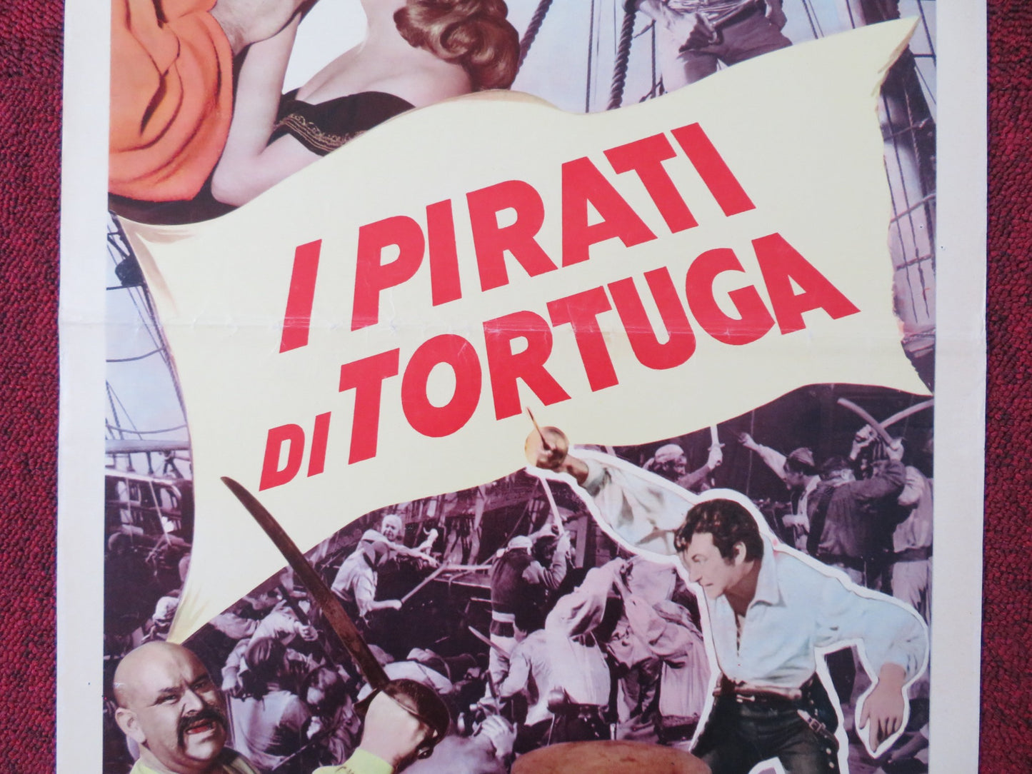 PIRATES OF TORTUGA ITALIAN LOCANDINA POSTER KEN SCOTT LETICIA ROMAN 1961